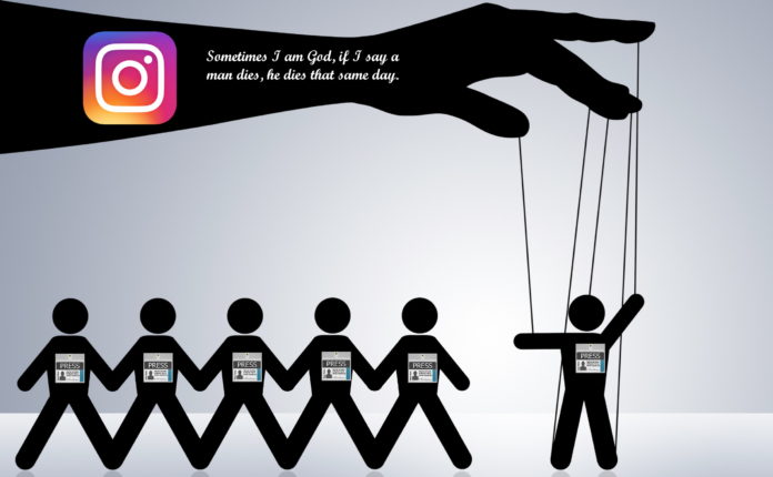 Μαριονέτες δημοσιογραφία Instagram Τύπος