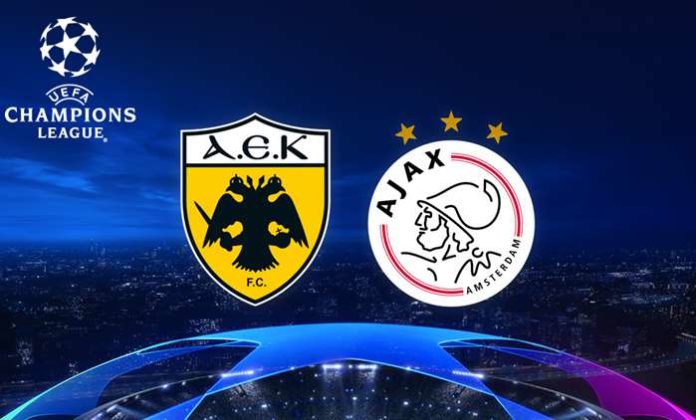 ΑΕΚ Άγιαξ AEK Ajax Live Streaming