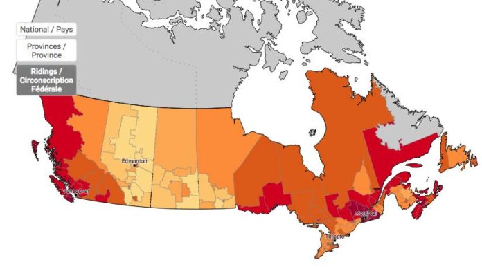 Καναδάς κλιματική αλλαγή θερμοκρασία