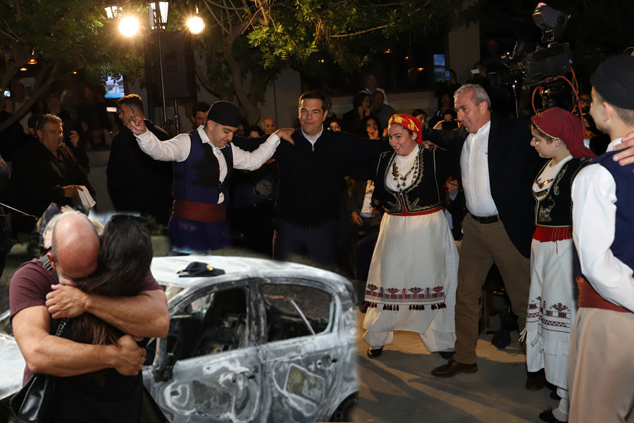 Αλέξης Τσίπρας Παύλος Πολάκης Κρήτη Μάτι