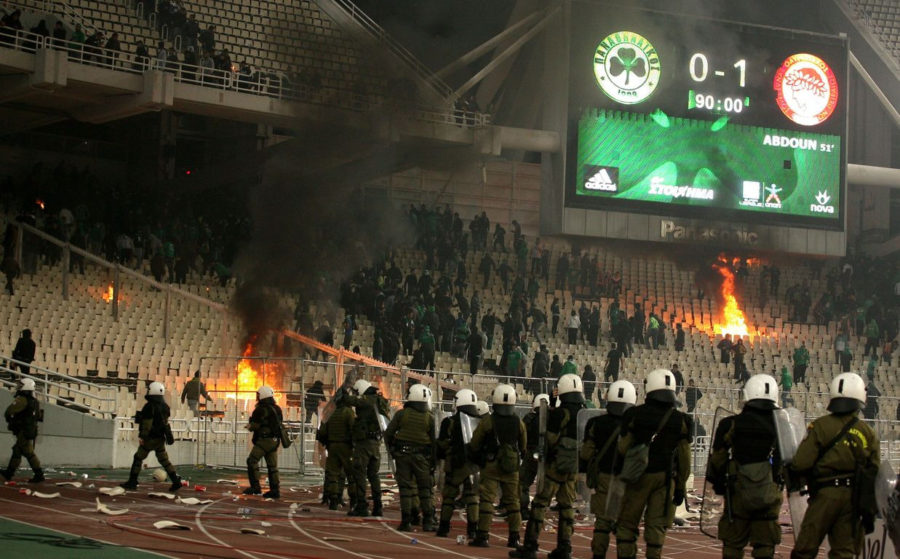 Επεισόδια Παναθηναϊκός Ολυμπιακός ΟΑΚΑ