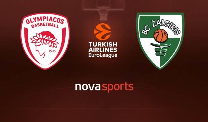 ΟΛΥΜΠΙΑΚΟΣ ΖΑΛΓΚΙΡΙΣ LIVE STREAMING olympiacos - zalgiris