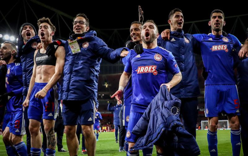 Άρσεναλ Ολυμπιακός πανηγυρισμοί