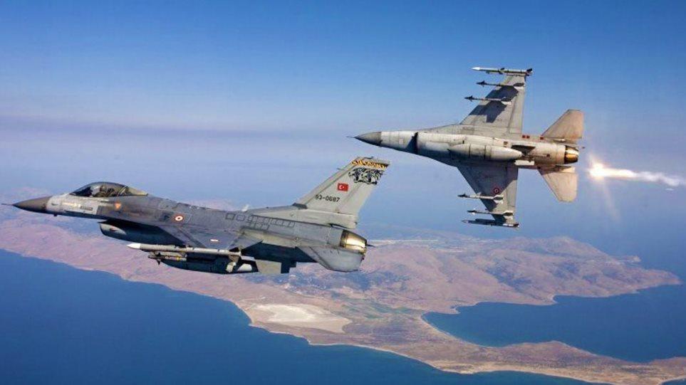 f16 Τουρκία αεροπλάνα παραβίαση Αιγαίο