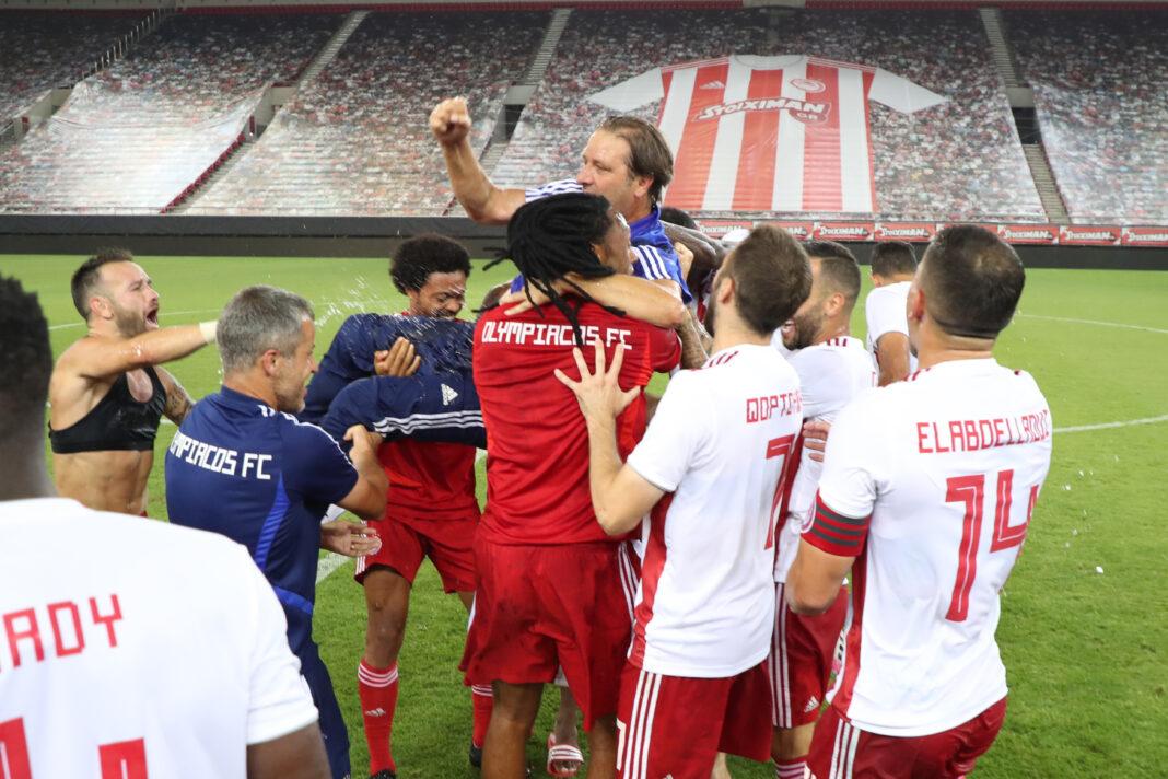 Ολυμπιακός πανηγυρισμοί πρωτάθλημα Μαρτίνς