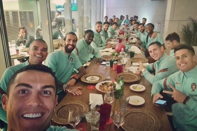 εθνική Πορτογαλίας Κριστιάνο Ρονάλντο Πέπε Σεμέδο δείπνο