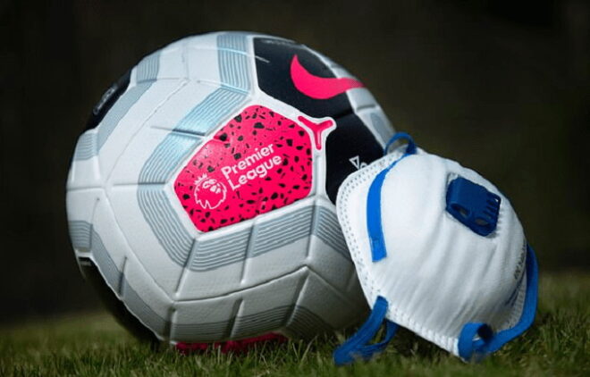 Premier League κορωνοϊός μπάλα μάσκα