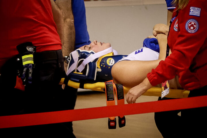 Μαριέλα Φασούλα τραυματισμός διάσειση