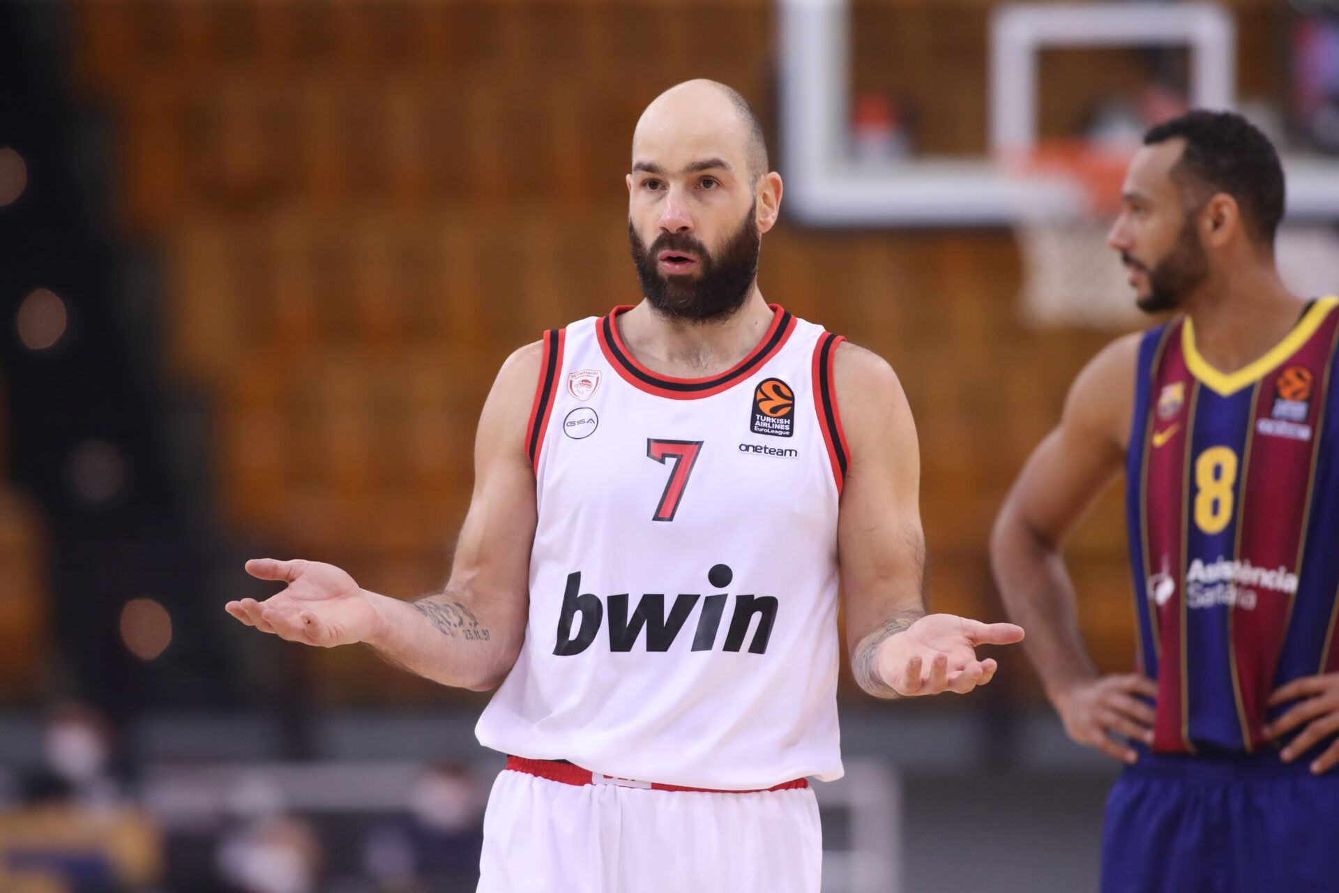 Σπανούλης διαμαρτυρία Ολυμπιακός Μπαρτσελόνα ΕΥΘΕΩΣ Γιώργος Χαλάς