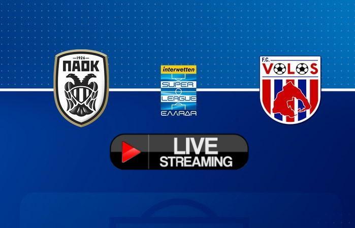 ΠΑΟΚ ΒΟΛΟΣ LIVE STREAMING FWS SUPER LEAGUE