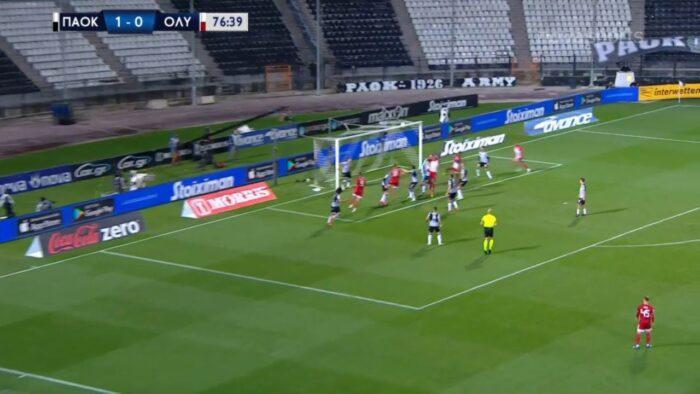 ΠΑΟΚ Ολυμπιακός γκολ Ουσεϊνού Μπα