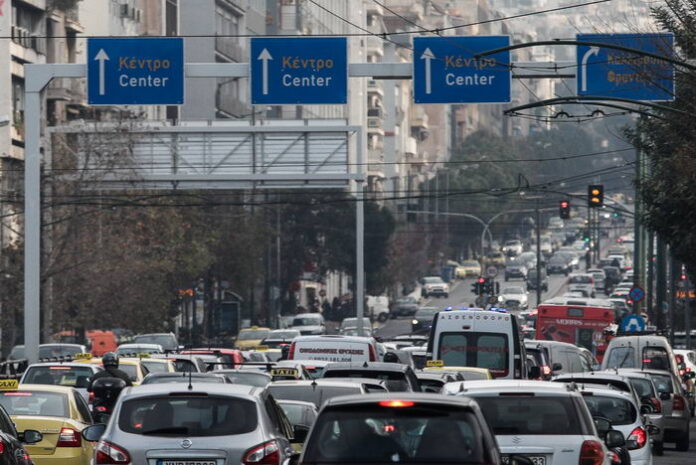 Κίνηση κυκλοφοριακό μποτιλιάρισμα Αθήνα