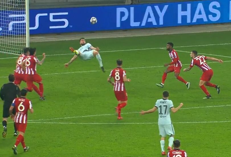 Ζιρού ψαλίδι Ατλέτικο Τσέλσι