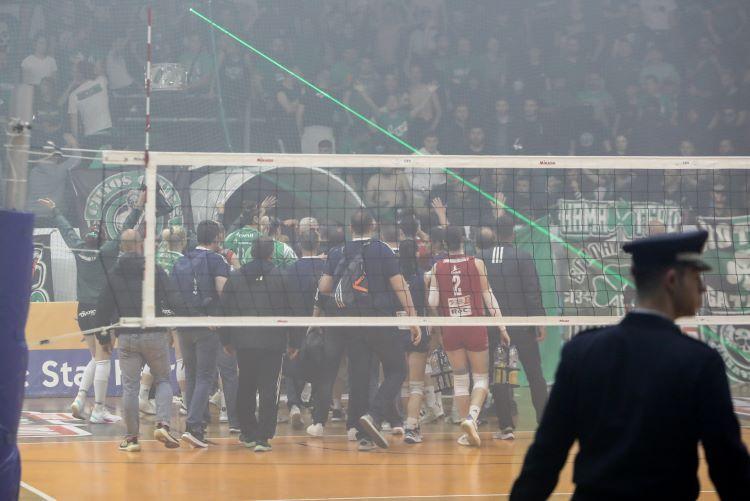 Παναθηναϊκός - Ολυμπιακός επεισόδια Volley League Γυναικών Χατζηφωτίου δηλώσεις