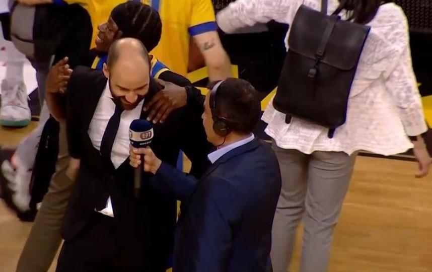 Σπανούλης ρεπόρτερ ΕΡΤ ΑΕΚ - Περιστέρι