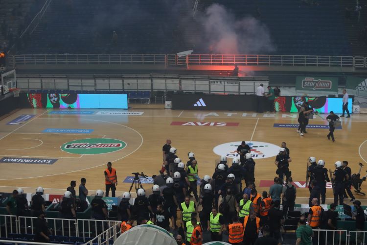 ΟΑΚΑ επεισόδια Παναθηναϊκός - Ολυμπιακός