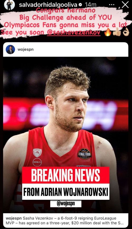 Σαλβαδόρ Ιντάλγκο για Σάσα Βεζένκοφ