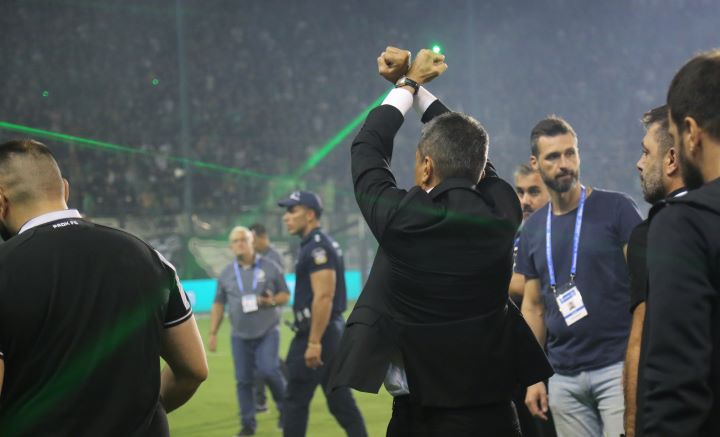 Ραζβάν Λουτσέσκου χειροπέδες Παναθηναϊκός - ΠΑΟΚ