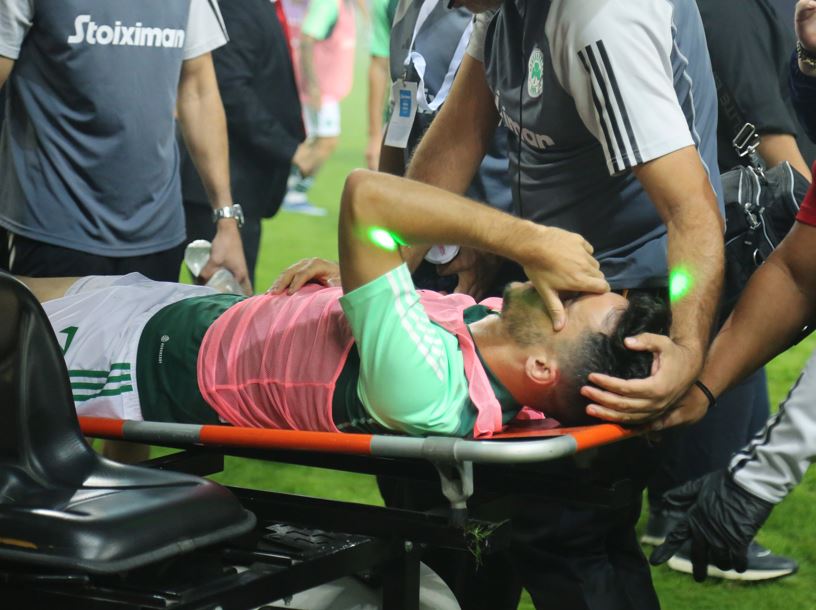 Χουάνκαρ κροτίδα Ολυμπιακός - Παναθηναϊκός διάσειση λαβυρίνθου