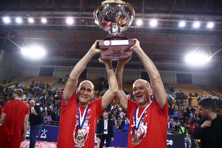 Παναγιώτης και Γιώργος Αγγελόπουλος κύπελλο Ελλάδας 2024 Αγγελόπουλοι