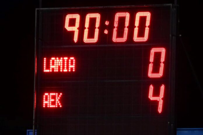 Λαμία - ΑΕΚ 0-4 ρεκόρ πλέι οφ Super League