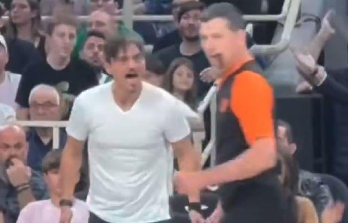 Δημήτρης Γιαννακόπουλος Jovcic Euroleague Παναθηναϊκός - Μακάμπι