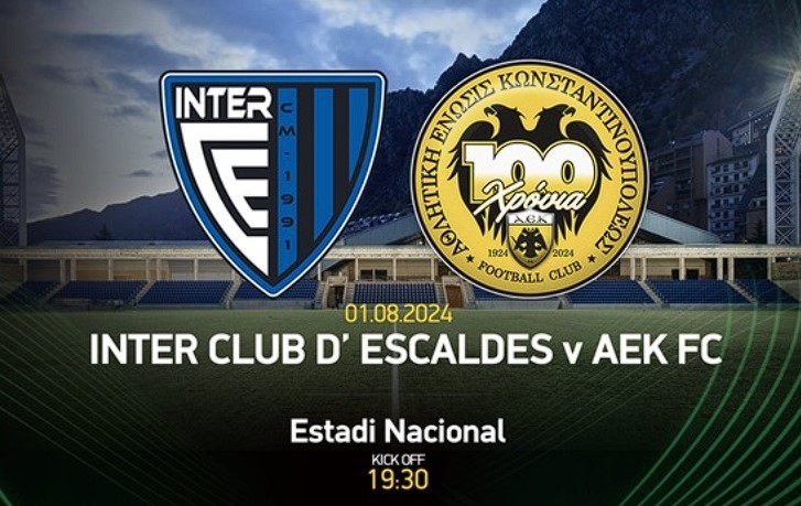 LIVE STREAMING INTER ESCALDES - AEK