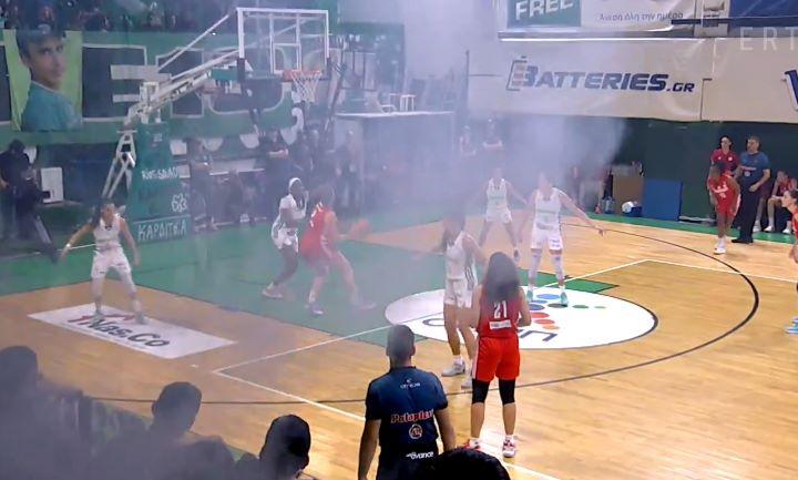 Παναθηναϊκός - Ολυμπιακός Α1 γυναικών καπνός