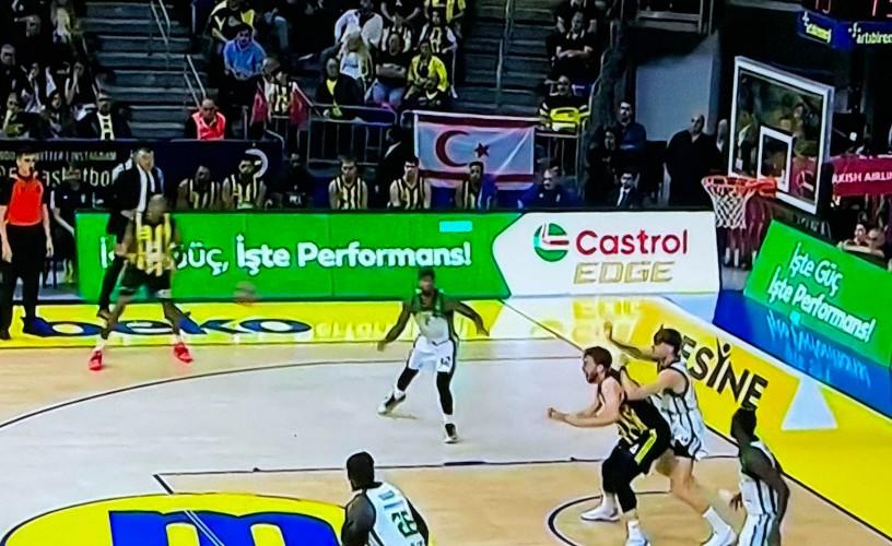 Φενέρ - Παναθηναϊκός σημαία ψευδοκράτους Κύπρος