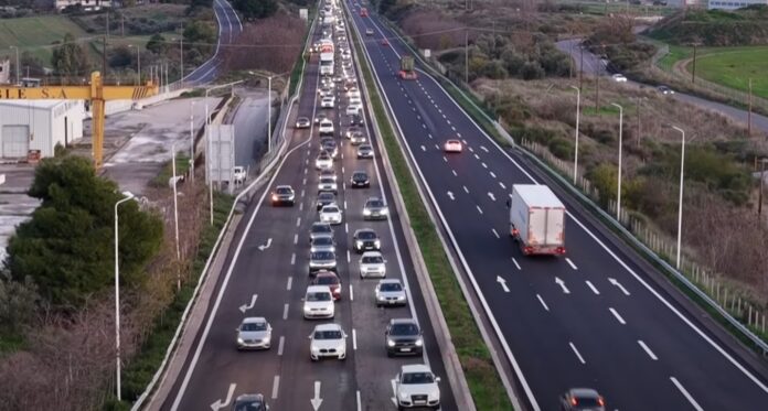 μποτιλιάρισμα Αθηνών - Λαμίας