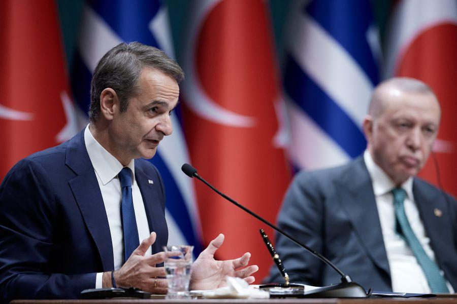 Κυριάκος Μητσοτάκης Ταγίπ Ερντογάν