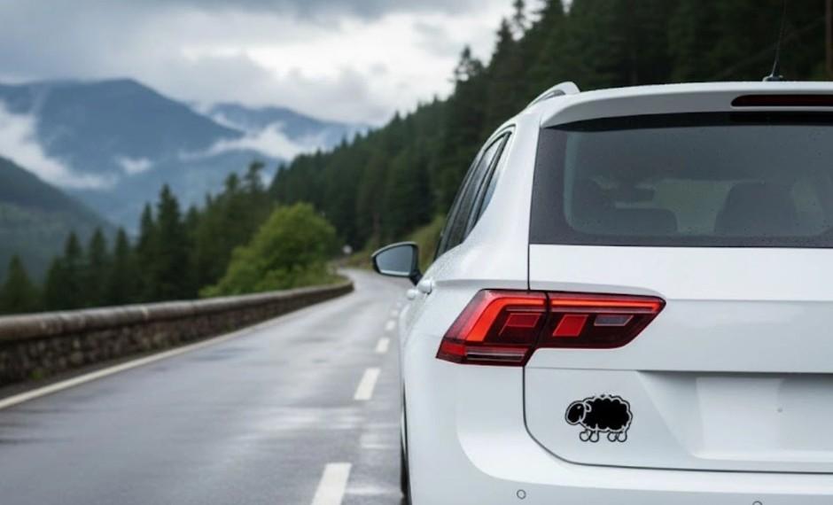 Μαύρο πρόβατο αυτοκόλλητο αυτοκίνητα