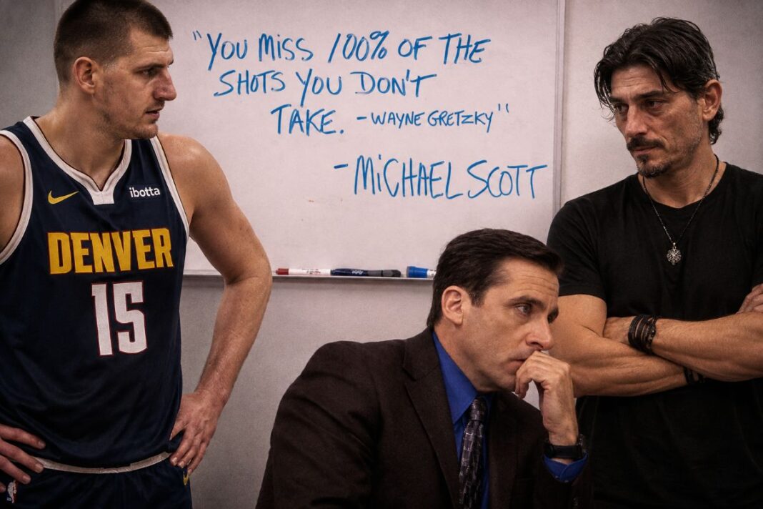 Giannakopoulos Nicola Jokic Michael Scott Wayne Gretzky The Office You miss 100% of the shots you don't take